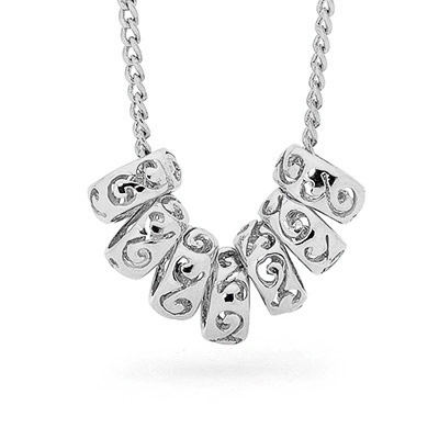 Seven Rings of Luck with Sterling Silver Chain
