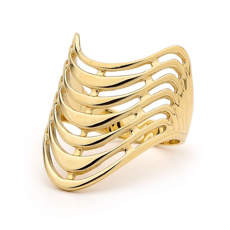 Solid Gold Ring "Seven Wishes"