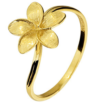 10 ct. Gold Frangipani Ring