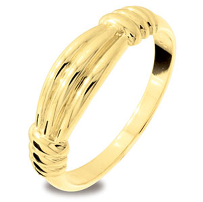 Solid Gold Dress Ring