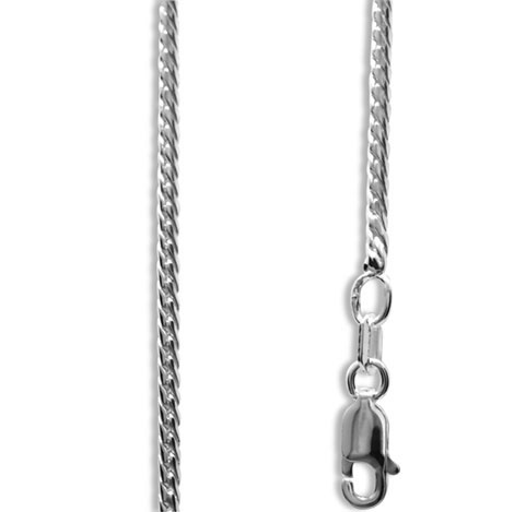 Silver Snake Chain Necklace - 45 cm