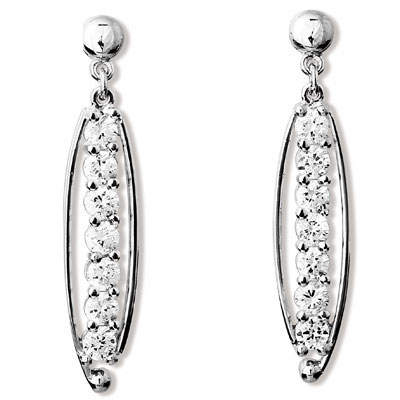 Silver Zirconia Earrings